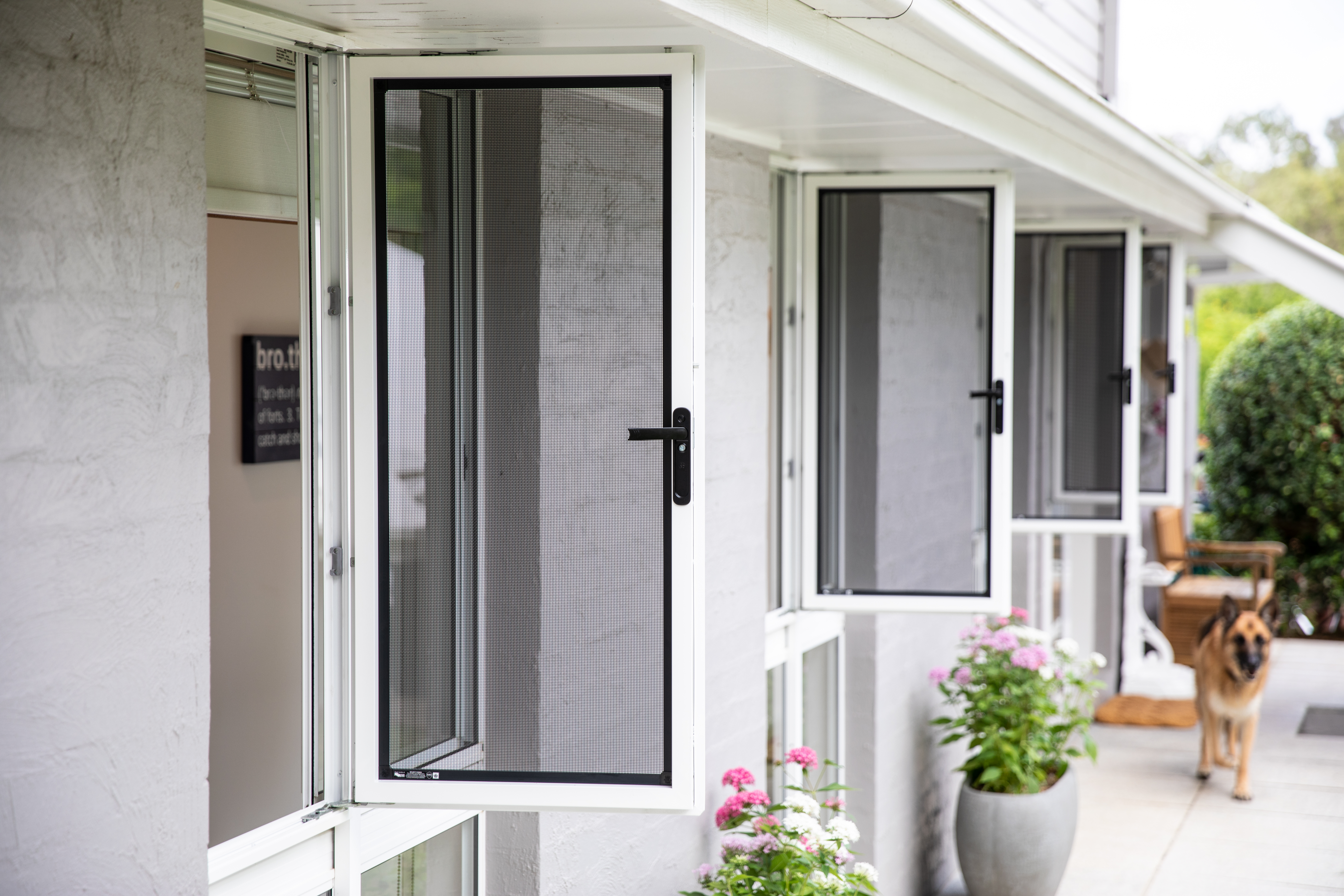 hinged window screens